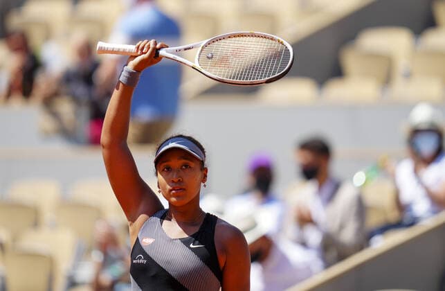 Mandatory Credit: Photo by Javier Garcia BPI Shutterstock (11977037qk) Naomi Osaka during her first round match French Open Tennis, Day One, Roland Garros, Paris, France - 30 May 2021 French Open Tennis, Day One, Roland Garros, Paris, France - 30 May 2021  Copyright: xJavierxGarcia BPI Shutterstockx 11977037qk