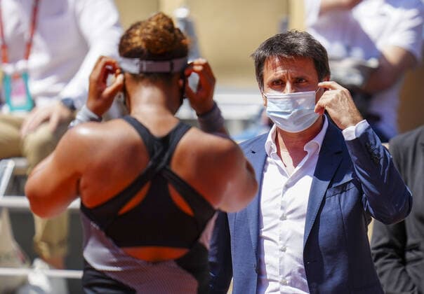 Mandatory Credit: Photo by Javier Garcia BPI Shutterstock (11977037qm) Naomi Osaka during her first round match French Open Tennis, Day One, Roland Garros, Paris, France - 30 May 2021 French Open Tennis, Day One, Roland Garros, Paris, France - 30 May 2021  Copyright: xJavierxGarcia BPI Shutterstockx 11977037qm