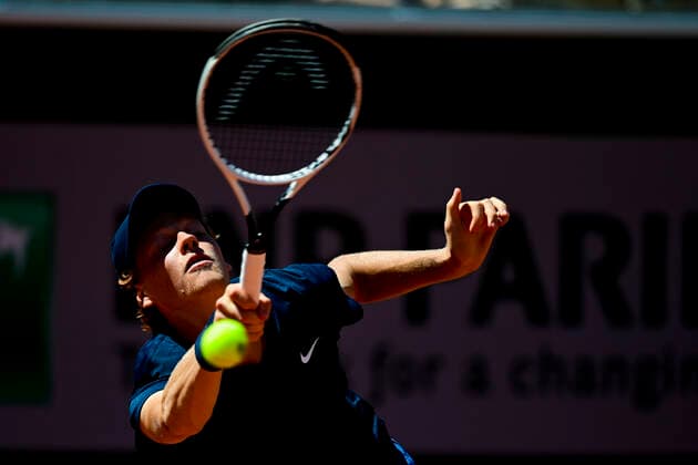 Jannik Sinner (Ita) TENNIS : Internationaux de France Roland Garros 2021 - Paris - 31 05 2021 JBAutissier Panoramic 