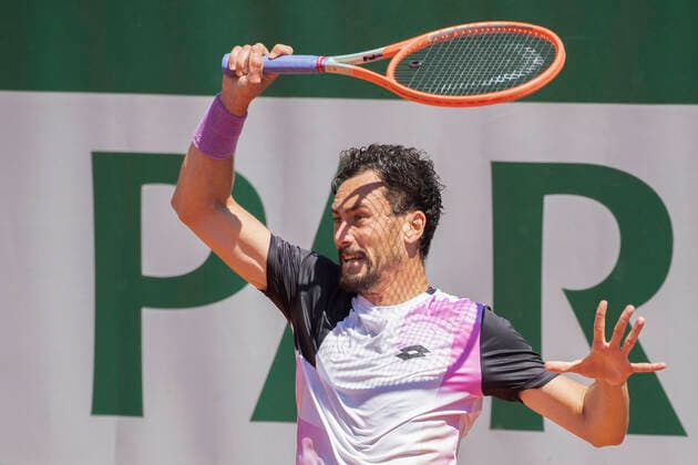 Gianluca Mager (ITA) Tennis - French Open 2021 - Grand Slam - Roland Garros - Paris - - France - 31 May 2021. Copyright: xJuergenxHasenkopfx