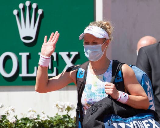 Laura Siegemund (GER) betritt Court Suzanne Lenglen, Spielanfang Tennis - French Open 2021 - Grand Slam - Roland Garros - Paris - - France - 31 May 2021. Copyright: xJuergenxHasenkopfx