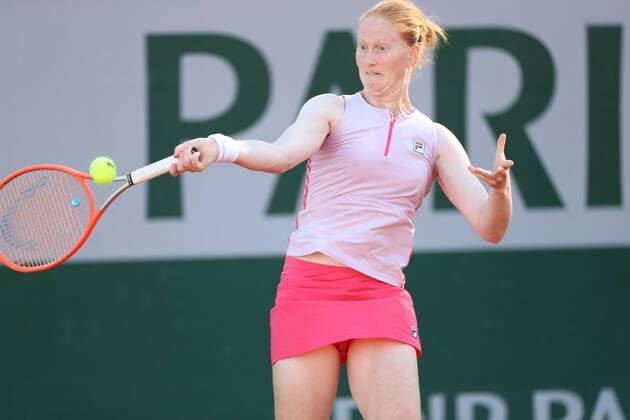 Belgian Alison Van Uytvanck pictured during a first round game of the Women s Singles tournament between Belgian Van Uytvanck WTA, Tennis Damen 67) and Italian Trevisan (WTA 97) at the Roland Garros French Open tennis tournament, in Paris, France, Monday 31 May 2021. This year s tournament takes place from 24 May to 13 June. BENOITxDOPPAGNE  x2725438x