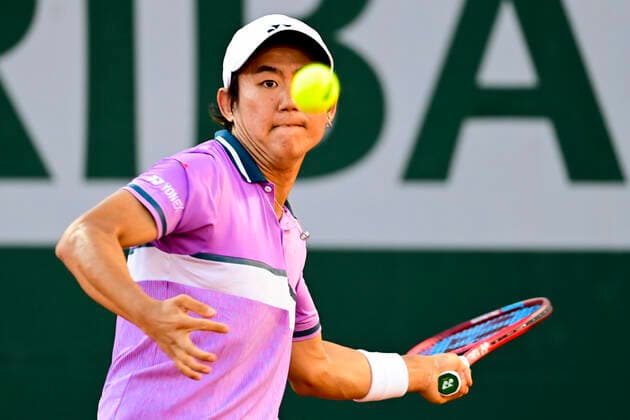 Yoshihito Nishioka (jpn) TENNIS : Internationaux de France Roland Garros 2021 - Paris - 31 05 2021 JBAutissier Panoramic 