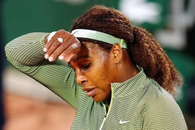 Mandatory Credit: Photo by Javier Garcia BPI Shutterstock (11977038ql) Serena Williams during her first round match French Open Tennis, Day Two, Roland Garros, Paris, France - 31 May 2021 French Open Tennis, Day Two, Roland Garros, Paris, France - 31 May 2021  Copyright: xJavierxGarcia BPI Shutterstockx 11977038ql
