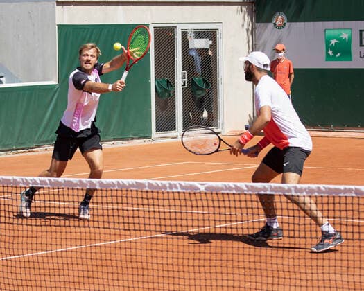 Kevin Krawietz Horia Tecau (mit Kappe), Herren Doppel Tennis - French Open 2021 - Grand Slam - Roland Garros - Paris - - France - 1 June 2021. Copyright: xJuergenxHasenkopfx