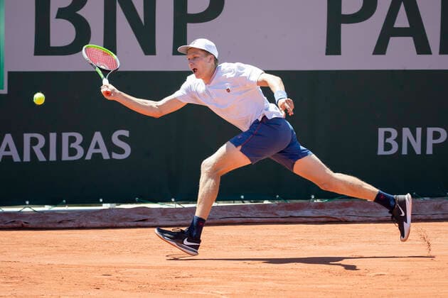 Jenson Brooksby Tennis - French Open 2021 - Grand Slam - Roland Garros - Paris - - France - 1 June 2021. Copyright: xJuergenxHasenkopfx