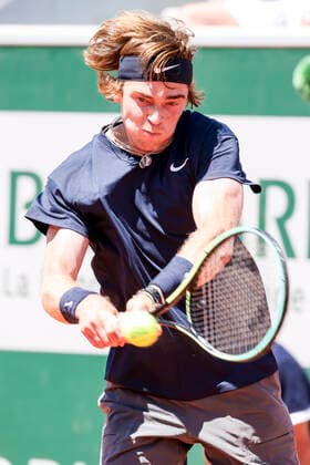 TENNIS - French Open 2021 PARIS,FRANCE,01.June.21 - TENNIS - ATP, Tennis Herren World Tour, French Open, Roland Garros, Grand Slam. Image shows Andrey Rublev (RUS).  GEPAxpictures xPatrickxSteiner
