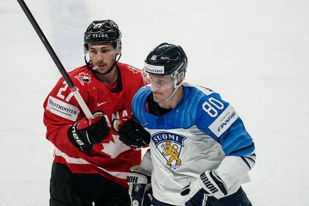 June 1, 2021, Riga, Latvia: Riga, Latvia, Arena Riga, June 01, 2021, World Championship, WM, Weltmeisterschaft 2021 - Canada vs Finland during World Championship 2021 - Canada vs Finland - Ice hockey, Eishockey Ice Hockey - World Championship 2021 - Canada vs Finland, riga, Latvia  - ZUMAl164 20210601_zsa_l164_037 Copyright: xAndreaxRex
