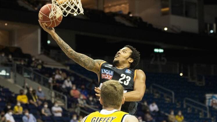 Troy Caupain - Ulm 23, 01.06.2021, BBL, Alba Berlin vs Ratiopharm Ulm - Spiel 2 Halbfinale, in der Mercedes Benz Arena, GER, Berlin, 01.06.2021, BBL, HF, Alba vs Ratiopharm Ulm Berlin Copyright: xUwexKoch Eibner-Pressefotox EP_UKH