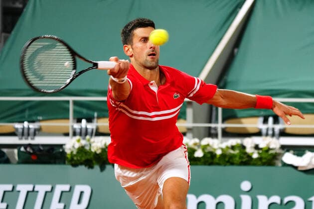 Mandatory Credit: Photo by Javier Garcia BPI Shutterstock (11988207py) Novak Djokovic during his first round match French Open Tennis, Day Three, Roland Garros, Paris, France - 01 Jun 2021 French Open Tennis, Day Three, Roland Garros, Paris, France - 01 Jun 2021  Copyright: xJavierxGarcia BPI Shutterstockx 11988207py