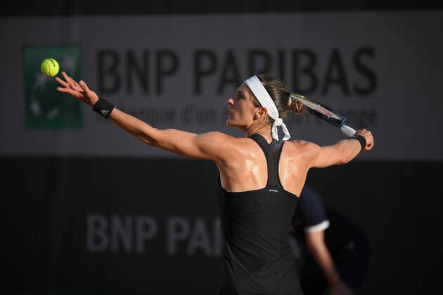 Sport Themen der Woche KW22 Sport Bilder des Tages 01.06.2021 Paris France, Tennis French Open Roland Garros 2021 v.l.,Andrea Petkovic (GER) in Aktion