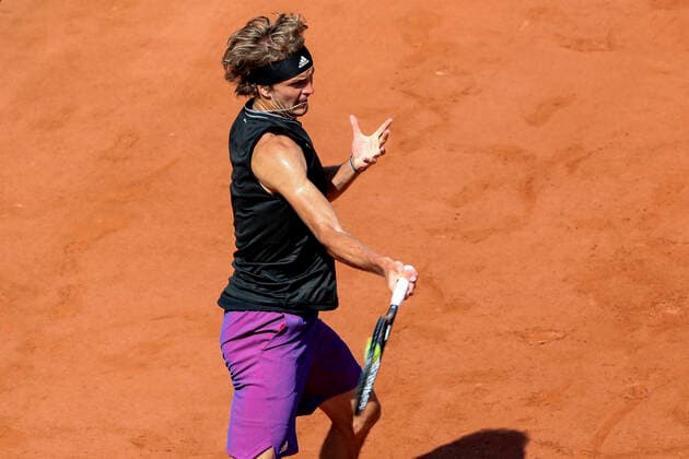 TENNIS - French Open 2021 PARIS,FRANCE,02.June.21 - TENNIS - ATP, Tennis Herren World Tour, French Open, Roland Garros, Grand Slam. Image shows Alexander Zverev (GER).  GEPAxpictures xPatrickxSteiner