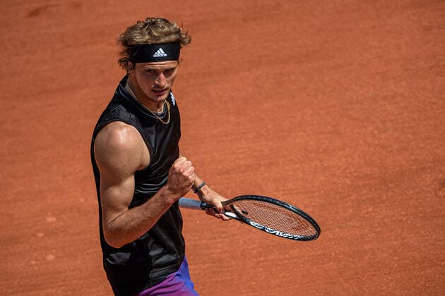 Alexander ZVEREV of Germany gestures against Roman SAFIULLIN of Russia on the second round of the French Open tennis tournament at Roland Garros in Paris, France, 2 June 2021. Roland Garros 2021 will run from 30 May to 13 June 2021.  Copyright: xAurelienxMorissardx