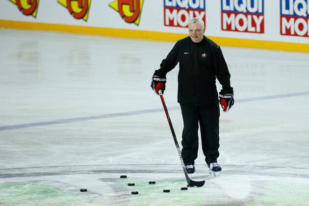 02.06.2021, Riga, Olympic Sports Centre, Team Canada practice (2021 IIHF Ice hockey, Eishockey World Championship, WM, Weltmeisterschaft , assistant coach Michael Kelly (Canada) at practice Riga Riga Latvia Copyright: xJustPictures.ch JarixPestelaccix