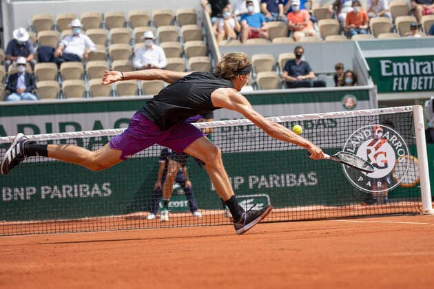 Alexander Zverev (GER) Tennis - French Open 2021 - Grand Slam - Roland Garros - Paris - - France - 2 June 2021. Copyright: xJuergenxHasenkopfx