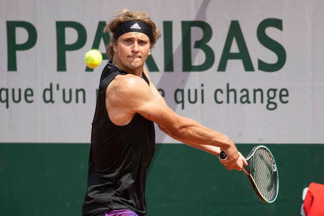 Alexander Zverev (GER) Tennis - French Open 2021 - Grand Slam - Roland Garros - Paris - - France - 2 June 2021. Copyright: xJuergenxHasenkopfx