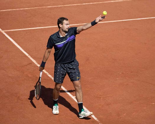 Roman Safiullin (RUS) Tennis - French Open 2021 - Grand Slam - Roland Garros - Paris - - France - 2 June 2021. Copyright: xJuergenxHasenkopfx