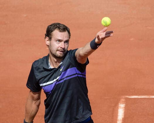 Roman Safiullin (RUS) Tennis - French Open 2021 - Grand Slam - Roland Garros - Paris - - France - 2 June 2021. Copyright: xJuergenxHasenkopfx