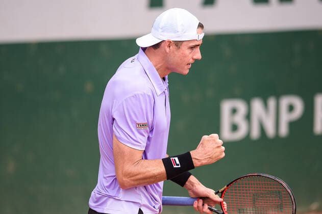 John Isner ( Etats Unis ) TENNIS : Roland Garros 2021 - Internationaux de France - 02 06 2021 FedericoPestellini Panoramic 