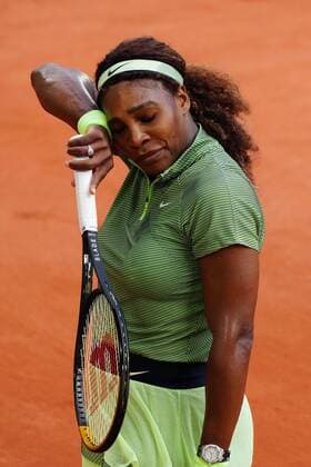 Mandatory Credit: Photo by Javier Garcia BPI Shutterstock (12000887in) Serena Williams during second round action French Open Tennis, Day Four, Roland Garros, Paris, France - 02 Jun 2021 French Open Tennis, Day Four, Roland Garros, Paris, France - 02 Jun 2021  Copyright: xJavierxGarcia BPI Shutterstockx 12000887in