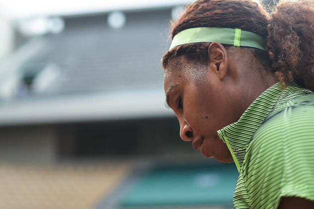 Attitude de Serena Williams ( Etats unis ) TENNIS : Roland Garros 2021 - Internationaux de France - 02 06 2021 FedericoPestellini Panoramic 