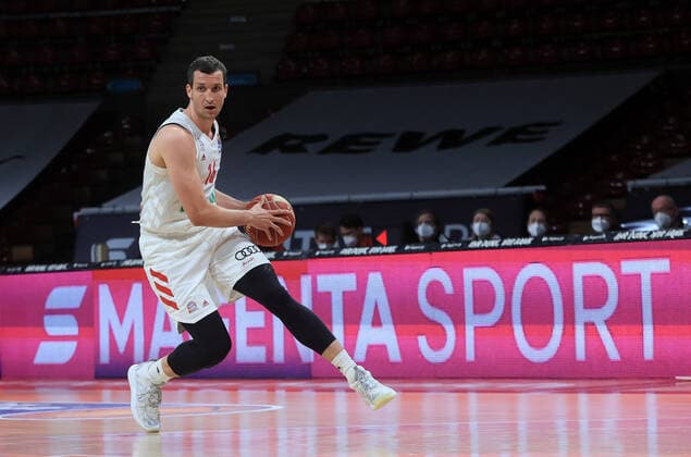 02.06.2021, BBL, FC Bayern Basket vs Ludwigsburg, Audi Dome, Muenchen , im Bild: Paul Zipser (FCB Basketball)