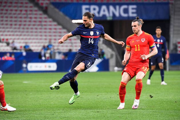 14 ADRIEN RABIOT (FRA) - 11 GARETH BALE (WAL) FOOTBALL : France vs Pays de Galles - Match Amical - Preparation UEFA EURO, EM, Europameisterschaft,Fussball 2020 - 02 06 2021 AnthonyBIBARD FEP Panoramic 