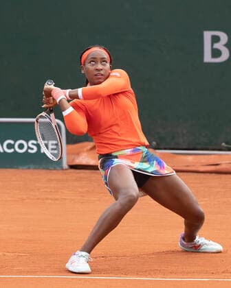 Cori(Coco)Gauff Venus Williams, Damen Doppel,kurios Copyright: xJuergenxHasenkopfx