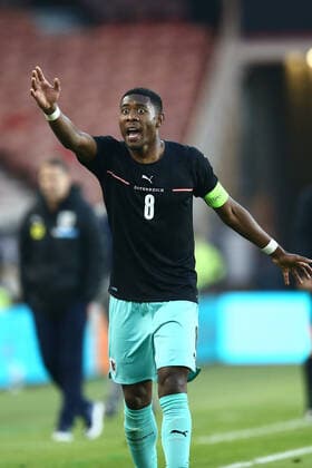 SOCCER - ENG vs AUT, test match MIDDLESBROUGH,ENGLAND,02.JUN.21 - SOCCER - UEFA European Championship, EM, Europameisterschaft preview, OEFB international match, Länderspiel, Nationalmannschaft England vs Austria, friendly match. Image shows David Alaba (AUT) .  GEPAxpictures xMichaelxZemanek