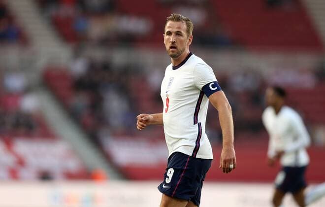 Mandatory Credit: Photo by JASONPIX Shutterstock (12008314ap) Harry Kane of England England v Austria - International Friendly, Länderspiel, Nationalmannschaft Football, Riverside Stadium, Middlesbrough. North Yorkshire, UK. 2 JUN 2021 Editorial use only England v Austria - International Friendly, Football, Riverside Stadium, Middlesbrough. North Yorkshire, UK. 2 JUN 2021 Editorial use only  Copyright: xJASONPIX Shutterstockx 12008314ap