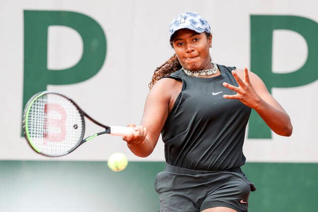 TENNIS - French Open 2021 PARIS,FRANCE,03.June.21 - TENNIS - WTA, Tennis Damen Tour, French Open, Roland Garros, Grand Slam. Image shows Hailey Baptiste (USA).  GEPAxpictures xPatrickxSteiner