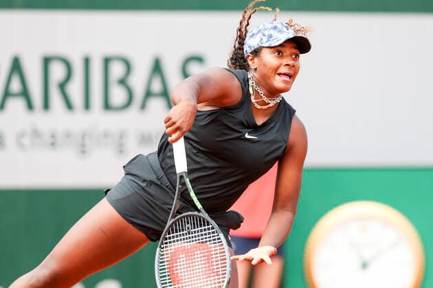 TENNIS - French Open 2021 PARIS,FRANCE,03.June.21 - TENNIS - WTA, Tennis Damen Tour, French Open, Roland Garros, Grand Slam. Image shows Hailey Baptiste (USA).  GEPAxpictures xPatrickxSteiner