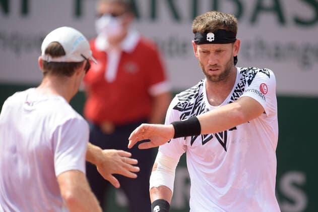 Michael Venus ( Nouvelle Zelande ) - John Peers ( AUS ) TENNIS : Roland Garros 2021 - Internationaux de France - 03 06 2021 FedericoPestellini Panoramic 