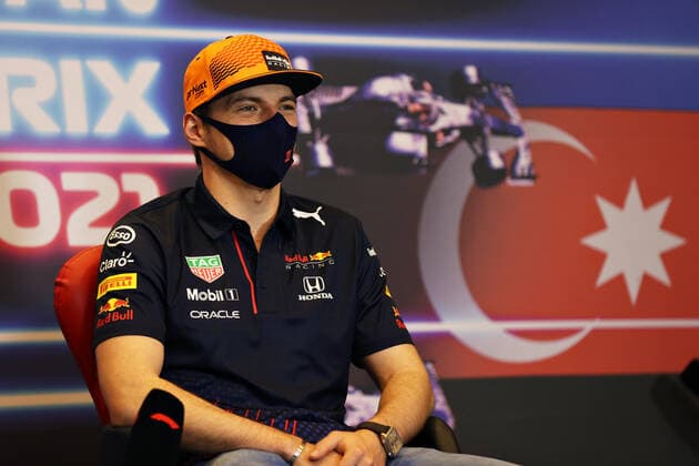 F1 Grand Prix of Azerbaijan 33 Max Verstappen (NED, Red Bull Racing), F1 Grand Prix of Azerbaijan at Baku City Circuit on June 3, 2021 in Baku, Azerbaijan. (Photo by Clive Rose Getty Images FIA Pool via HOCH ZWEI) Baku Baku City Circuit Azerbaijan Poolfoto HOCH ZWEI Pool Getty Images ,EDITORIAL USE ONLY