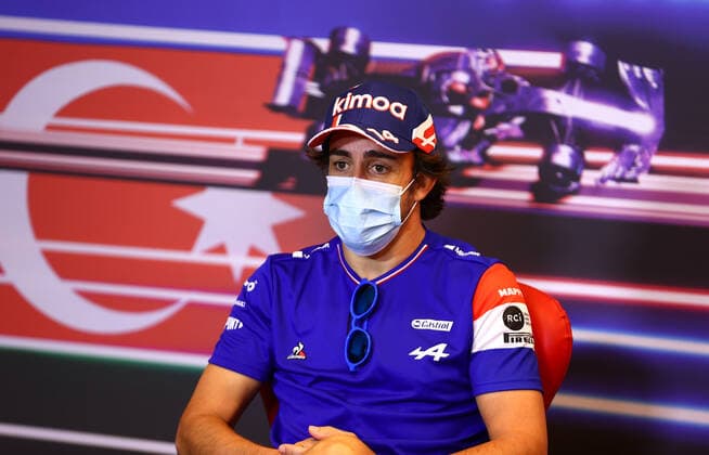 F1 Grand Prix of Azerbaijan 14 Fernando Alonso (ESP, Alpine F1 Team), F1 Grand Prix of Azerbaijan at Baku City Circuit on June 3, 2021 in Baku, Azerbaijan. (Photo by Francois Nel Getty Images FIA Pool via HOCH ZWEI) Baku Baku City Circuit Azerbaijan Poolfoto HOCH ZWEI Pool Getty Images ,EDITORIAL USE ONLY