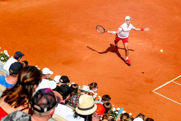 TENNIS - French Open 2021 PARIS,FRANCE,03.June.21 - TENNIS - ATP, Tennis Herren World Tour, French Open, Roland Garros, Grand Slam. Image shows Novak Djokovic (SRB).  GEPAxpictures xPatrickxSteiner