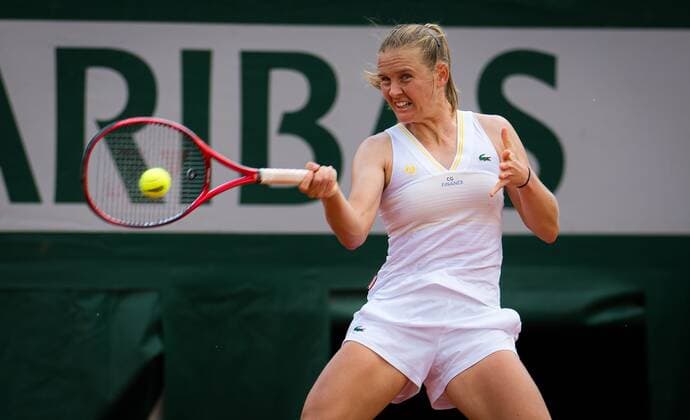 Mandatory Credit: Photo by Rob Prange Shutterstock (12010910hi) Fiona Ferro of France after their second-round match at the 2021 Roland Garros Grand Slam Tournament French Open Tennis, Day Five, Roland Garros, Paris, France - 03 Jun 2021 French Open Tennis, Day Five, Roland Garros, Paris, France - 03 Jun 2021  Copyright: xRobxPrange Shutterstockx 12010910hi