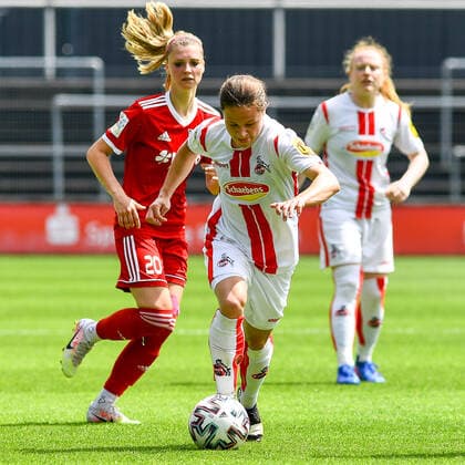 Alicia-Sophie Gudorf (Köln, 12), Aktion, Action, Spielszene, 03.06.2021, Köln (Deutschland), Fussball, 2. Frauen-Bundesliga Süd, 1. FC Köln - 1. FFC Niederkirchen, DFB DFL REGULATIONS PROHIBIT ANY USE OF PHOTOGRAPHS AS IMAGE SEQUENCES AND OR QUASI-VIDEO.