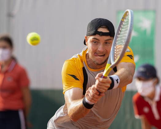 Jan-Lennard Struff (GER) Tennis - French Open 2021 - Grand Slam - Roland Garros - Paris - - France - 3 June 2021. Copyright: xJuergenxHasenkopfx