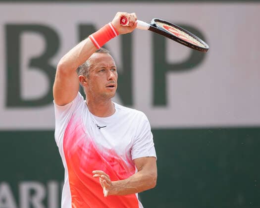 Philipp Kohlschreiber(GER) Tennis - French Open 2021 - Grand Slam - Roland Garros - Paris - - France - 3 June 2021. Copyright: xJuergenxHasenkopfx