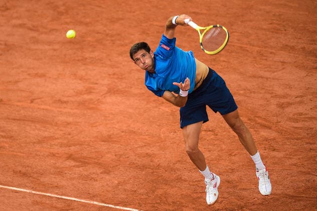 Federico Delbonis ( Argentine ) TENNIS : Roland Garros 2021 - Internationaux de France - 04 06 2021 FedericoPestellini Panoramic 