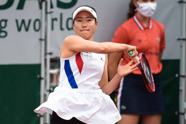 Nao Hibino ( Japon ) TENNIS : Roland Garros 2021 - Internationaux de France - 04 06 2021 FedericoPestellini Panoramic 