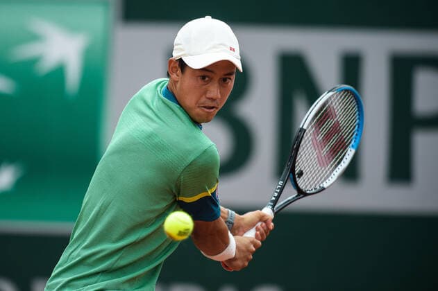 Kei Nishikori ( Japon ) TENNIS : Roland Garros 2021 - Internationaux de France - 04 06 2021 FedericoPestellini Panoramic 