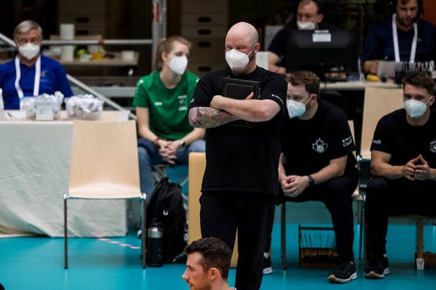 WORLD ParaVolley Men’s Final Qualifier Tokyo 2020 Paralympic Games: Kanada - Kroatien; 04.06.2021 Jeff Smith (Trainer Kanada) WORLD ParaVolley Men’s Final Qualifier Tokyo 2020 Paralympic Games: Kanada - Kroatien; Duisburg Sportschule Wedau Copyright: xBEAUTIFULxSPORTS Wunderlx