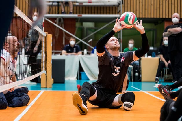WORLD ParaVolley Men’s Final Qualifier Tokyo 2020 Paralympic Games: Kanada - Kroatien; 04.06.2021 Austin Hinchey (Kanada, 3) WORLD ParaVolley Men’s Final Qualifier Tokyo 2020 Paralympic Games: Kanada - Kroatien; Duisburg Sportschule Wedau Copyright: xBEAUTIFULxSPORTS Wunderlx
