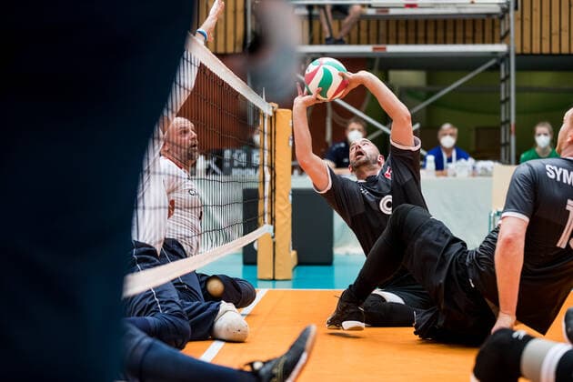 WORLD ParaVolley Men’s Final Qualifier Tokyo 2020 Paralympic Games: Kanada - Kroatien; 04.06.2021 Mikael Barthody (Kanada, 2) WORLD ParaVolley Men’s Final Qualifier Tokyo 2020 Paralympic Games: Kanada - Kroatien; Duisburg Sportschule Wedau Copyright: xBEAUTIFULxSPORTS Wunderlx
