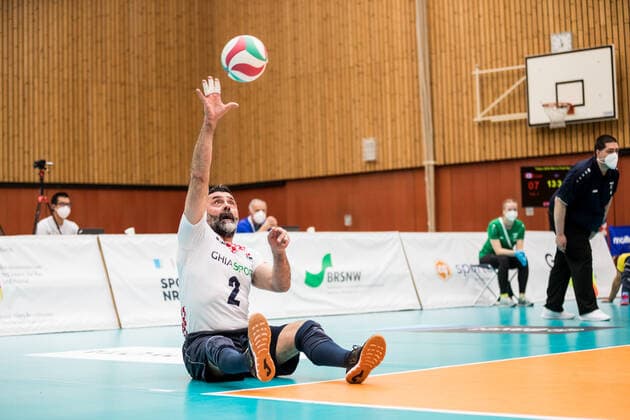 WORLD ParaVolley Men’s Final Qualifier Tokyo 2020 Paralympic Games: Kanada - Kroatien; 04.06.2021 Damir Kasap (Kroatien, 2) WORLD ParaVolley Men’s Final Qualifier Tokyo 2020 Paralympic Games: Kanada - Kroatien; Duisburg Sportschule Wedau Copyright: xBEAUTIFULxSPORTS Wunderlx