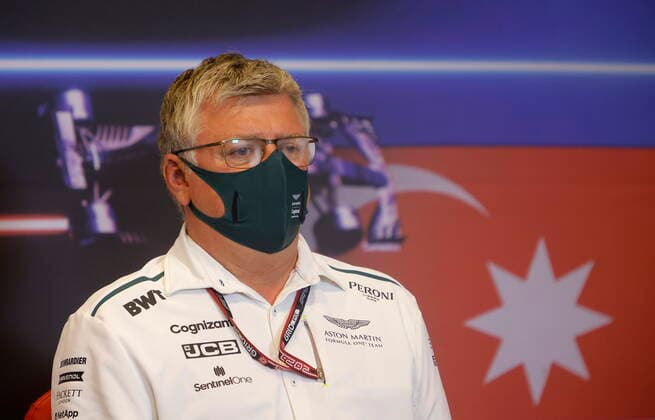 F1 Grand Prix of Azerbaijan Otmar Szafnauer (ROU, Aston Martin Cognizant F1 Team), F1 Grand Prix of Azerbaijan at Baku City Circuit on June 4, 2021 in Baku, Azerbaijan. (Photo by Maxim Shemetov REUTERS FIA Pool via HOCH ZWEI) Baku Azerbaijan Poolfoto HOCH ZWEI Pool REUTERS ,EDITORIAL USE ONLY