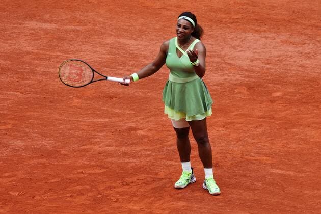 Mandatory Credit: Photo by Javier Garcia BPI Shutterstock (12014081io) Serena Williams during her third round match French Open Tennis, Day Six, Roland Garros, Paris, France - 04 Jun 2021 French Open Tennis, Day Six, Roland Garros, Paris, France - 04 Jun 2021  Copyright: xJavierxGarcia BPI Shutterstockx 12014081io