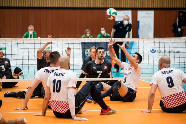 WORLD ParaVolley Men’s Final Qualifier Tokyo 2020 Paralympic Games: Kanada - Kroatien; 04.06.2021 Nenad Ilibasic (Kroatien, 5) WORLD ParaVolley Men’s Final Qualifier Tokyo 2020 Paralympic Games: Kanada - Kroatien; Duisburg Sportschule Wedau Copyright: xBEAUTIFULxSPORTS Wunderlx